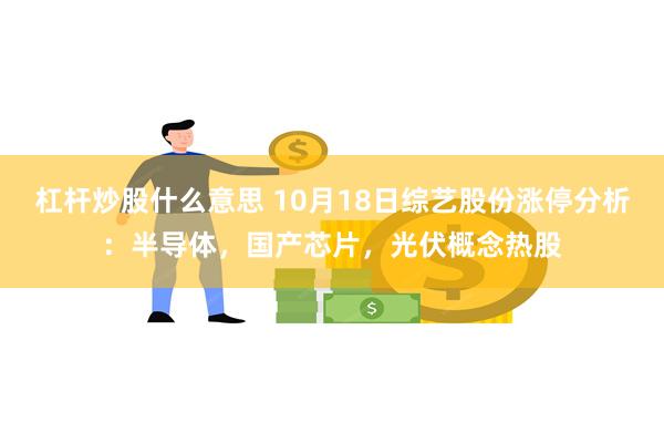杠杆炒股什么意思 10月18日综艺股份涨停分析：半导体，国产芯片，光伏概念热股