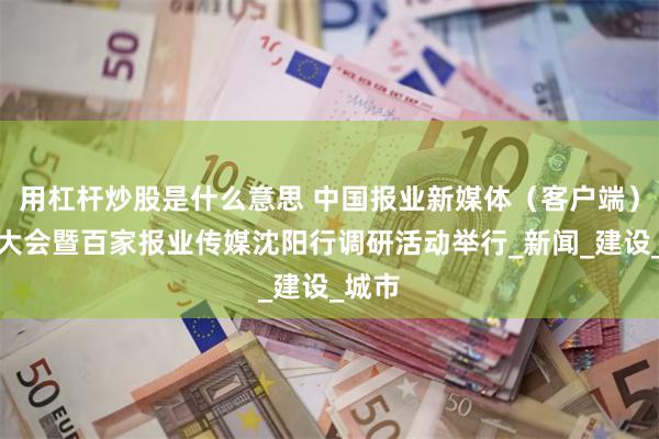 用杠杆炒股是什么意思 中国报业新媒体（客户端）发展大会暨百家报业传媒沈阳行调研活动举行_新闻_建设_城市